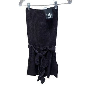 NEW Chaser Dark Cloud Wash Sleeveless Romper - Women's Large